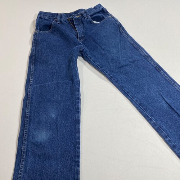 Rustler Mens Denim Blue Jeans 30x30 Relaxed Fit Straight Leg 100% Cotton - Picture 5 of 5